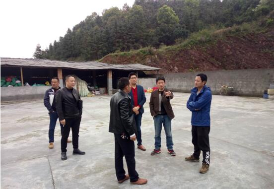 生产半成品"百合"的企业,袁宾局长在现场一方面对企业负责人进行慰问